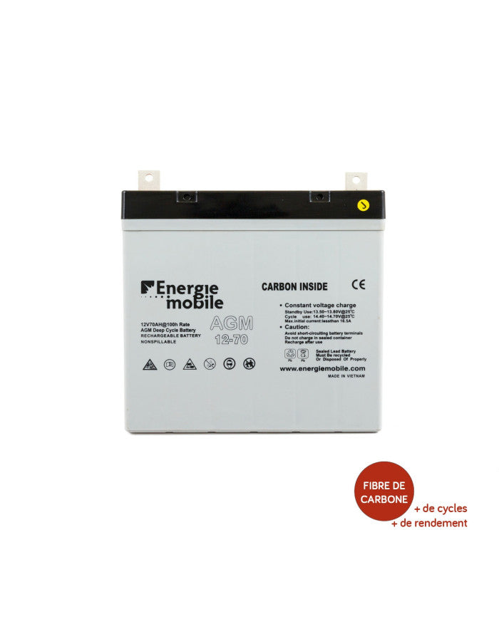 Batterie AGM Énergie Mobile – 12 V (20 Ah à 320 Ah)