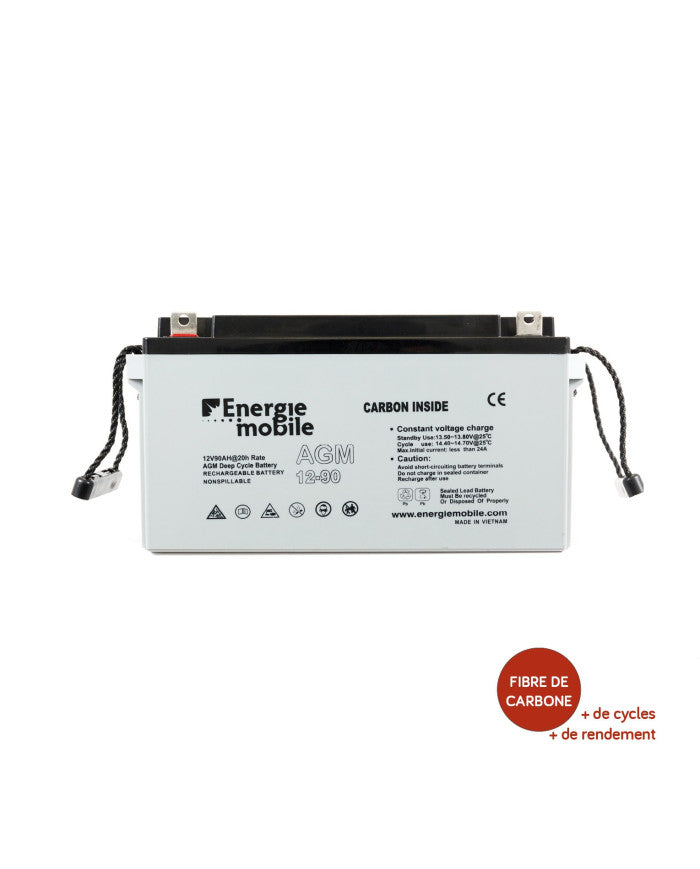 Batterie AGM Énergie Mobile – 12 V (20 Ah à 320 Ah)