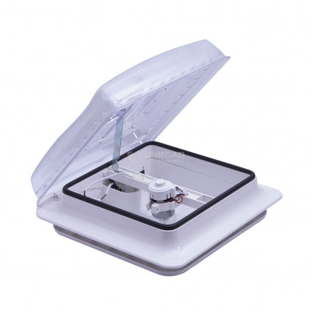 Lanterneau 28x28 avec Ventilateur 12V (Blanc ou Transparent) | Store Occultant & Moustiquaire