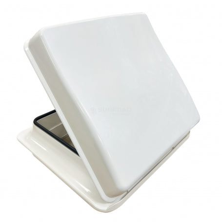 Lanterneau 28x28 avec Ventilateur 12V (Blanc ou Transparent) | Store Occultant & Moustiquaire