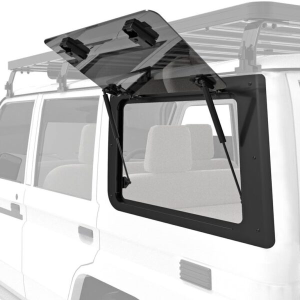 Hayon latéral en verre pour une Toyota Land Cruiser 76 / Fenêtre en verre au côté gauche - de Front Runner