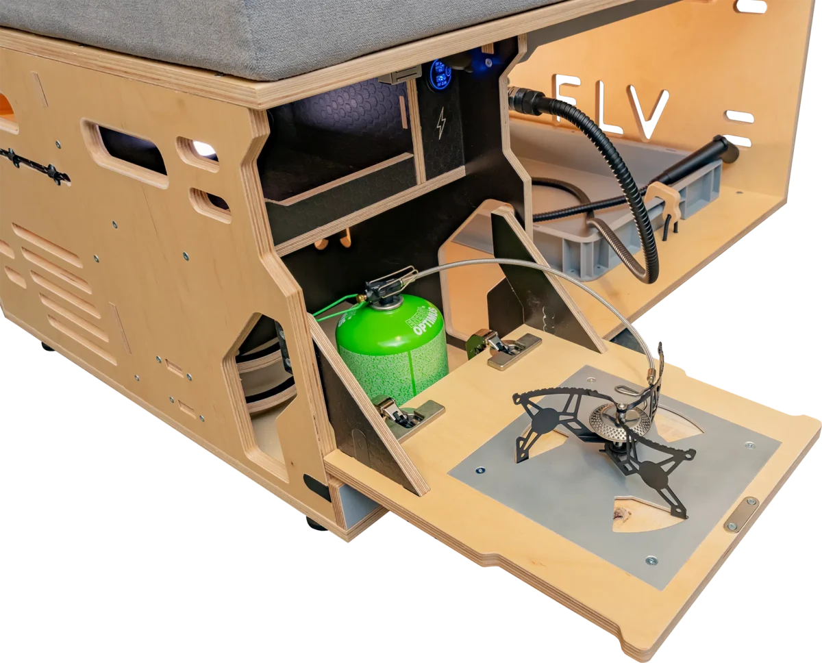 Hive Box Sea Mini – Camping-box compacte avec douchette et lit déployable – FLV Van – Image 7