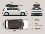TentBox GO – Tente de toit ultra-légère et polyvalente pour 2 personnes – Image 5
