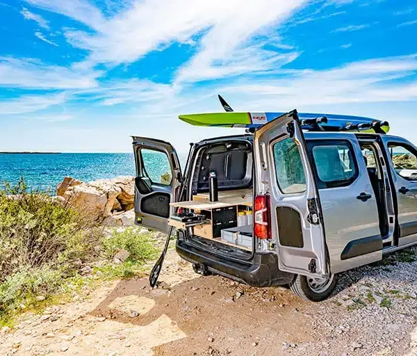 Hive Box Sea – Camping-box modulaire pour sports nautiques et vanlife – FLV Van